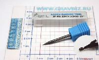 Микрофреза двухзаходная сферическая с покрытием AlTiN 2MBN-03005050