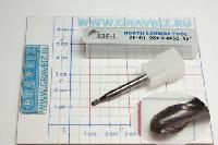 2BNM-04025050 Фреза концевая по металлу 2зуба, сферическая R1,25мм, режущая часть 5мм, хвостовик L50мм dØ4мм покрытие AlTiN HRC45