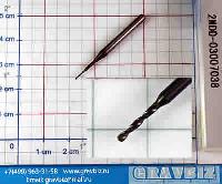 Микросверло 2зуба спирал35° торец Ø0,7х5мм хвостовик 38хØ3,175мм HRC55 TiAIN 2MDD-03007038