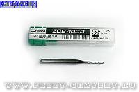 ZCB-100D Фреза двухзаходная сферическая с длинной шейкой для циркония, воска