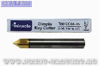 Dimple Key Cutter гравер конический для изготовления ключей на станках Miracle SEC хвостовик Ø6мм α45° T60-DC06-45