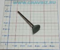 754-016-G04 Шлифовальная насадка для бормашин зеленая двойной конус 13х3мм