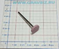 754-016-P02 Шлифовальная насадка для бормашин розовая круглая плоский цилиндр 13х2мм